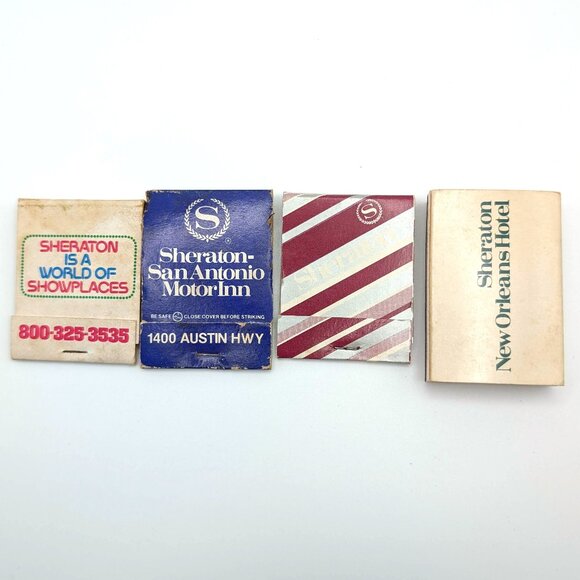 Lot of Vintage Sheraton Matchbooks Vintage Matchbook Hotel Matchbook Matchbox - Picture 1 of 8